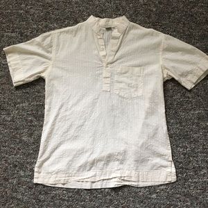 White banded color tee